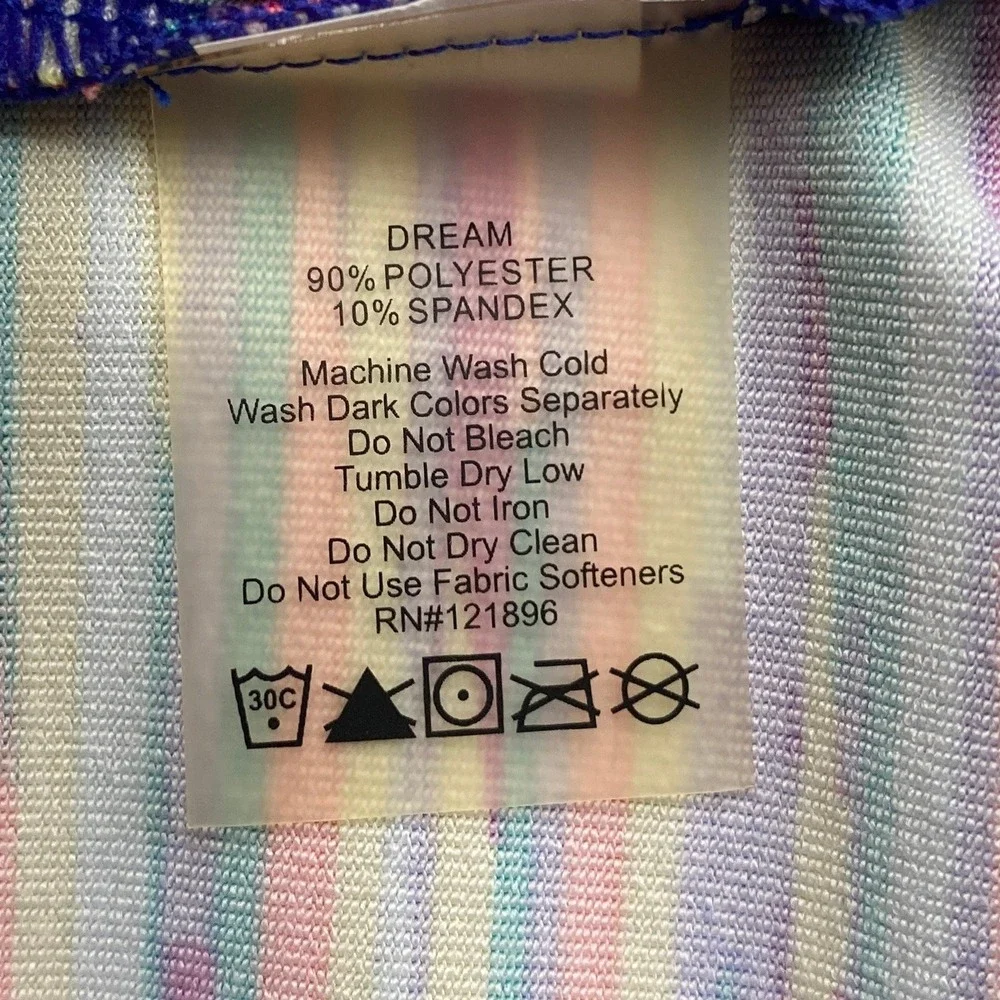 Title Nine Espionage Rainbow Athletic Dress‎ Stretch Stripe Size Medium